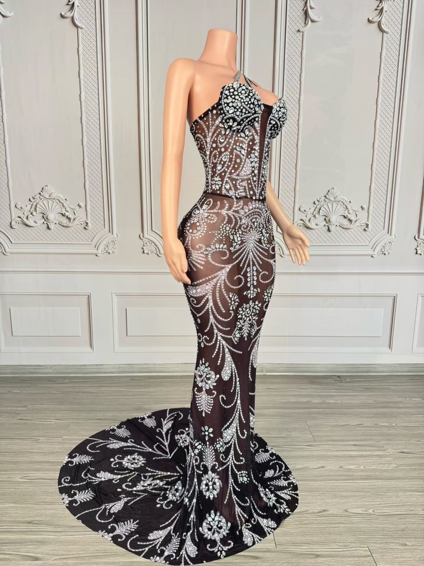 Enchanted Sequin Lace Gown