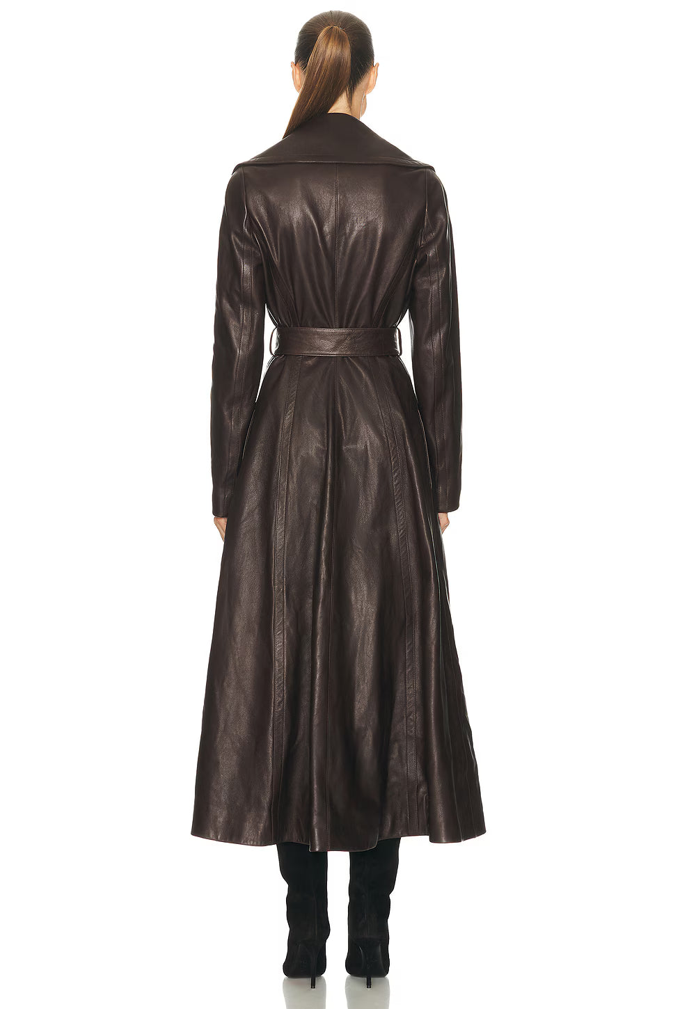 ALAÏA Long Leather Coat