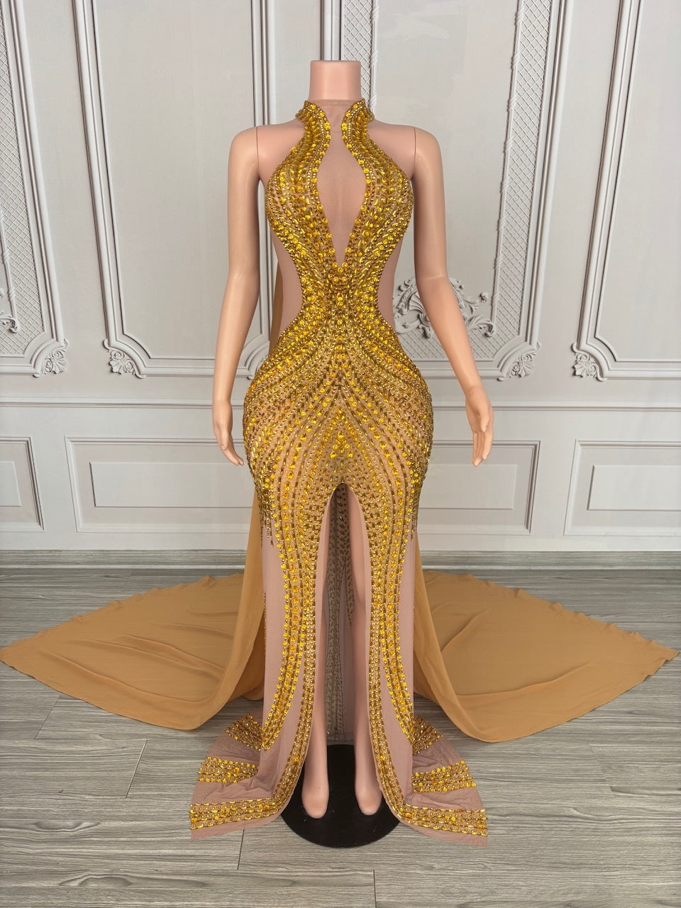 Glittering Butterfly Elegance Gown