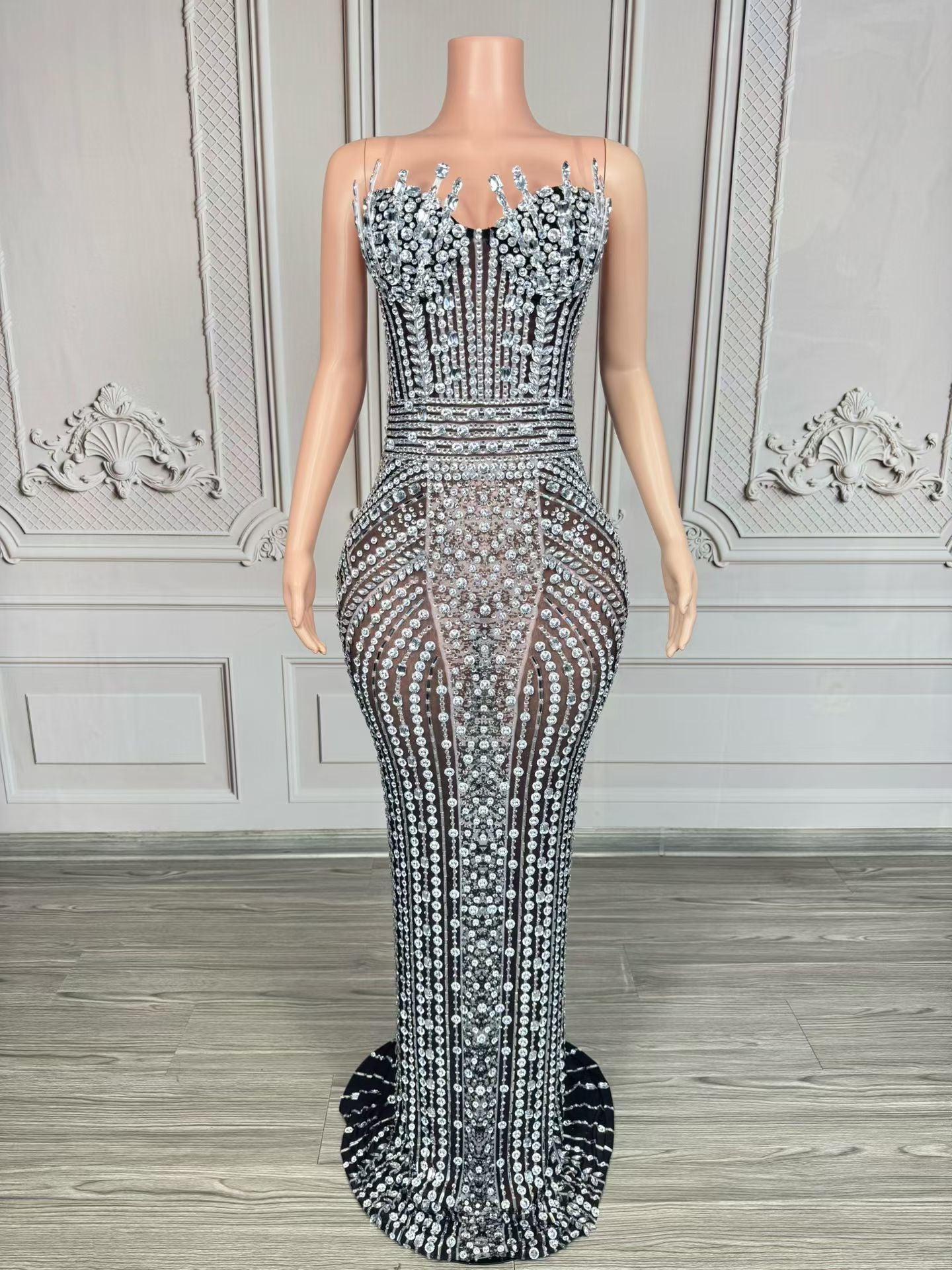 Enchanted Sequin Lace Gown