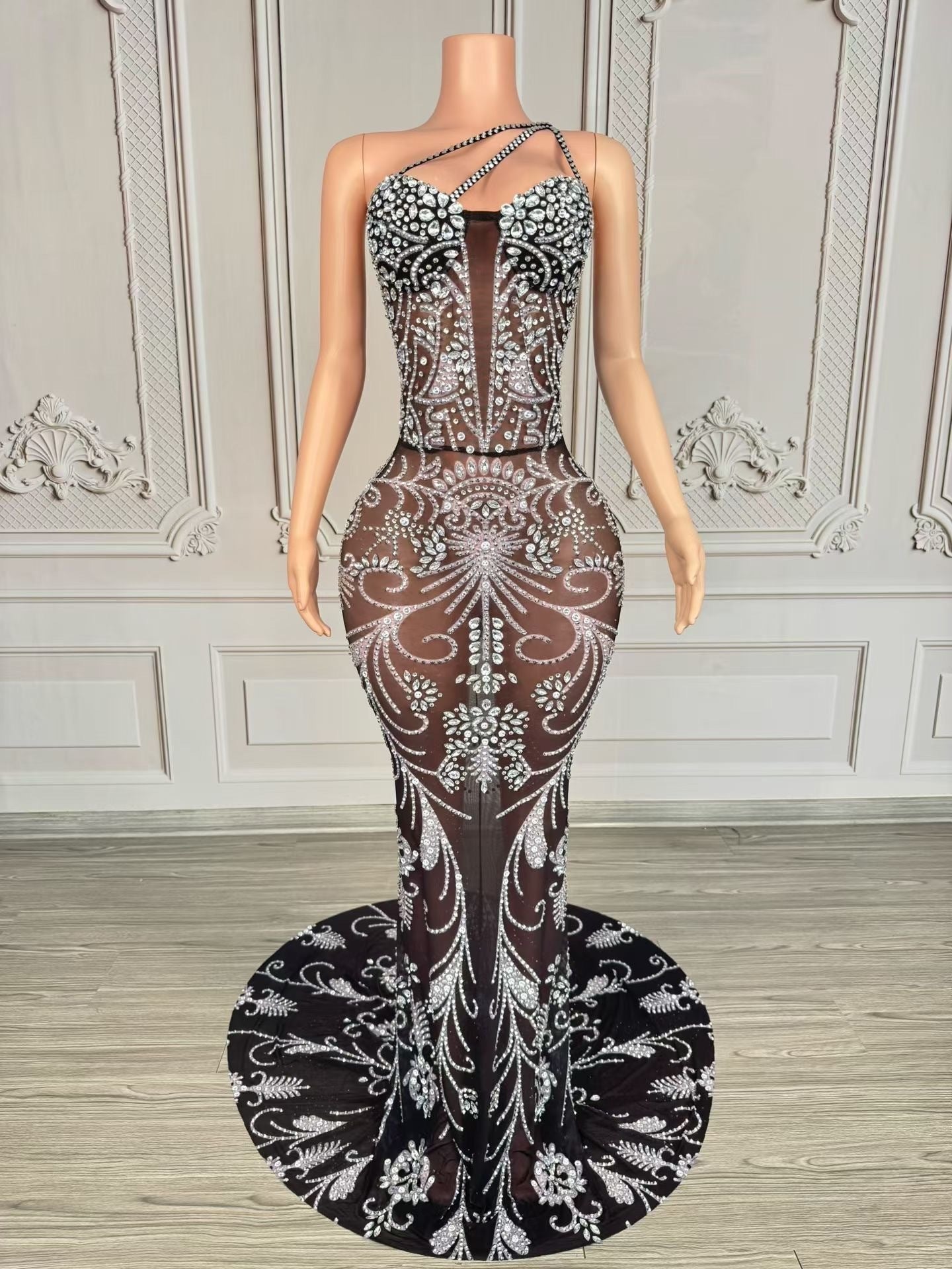 Enchanted Sequin Lace Gown