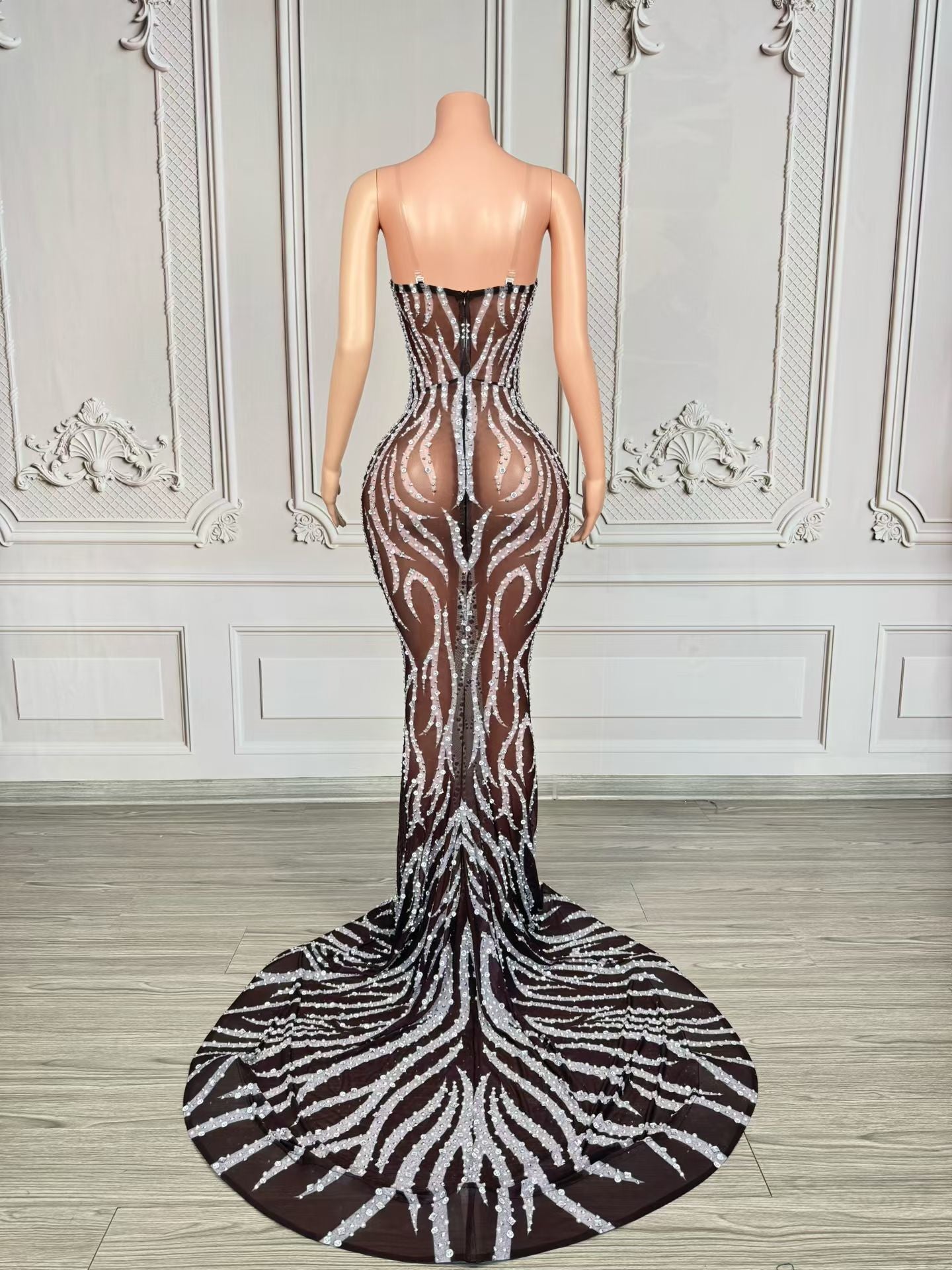 Enchanted Sequin Lace Gown