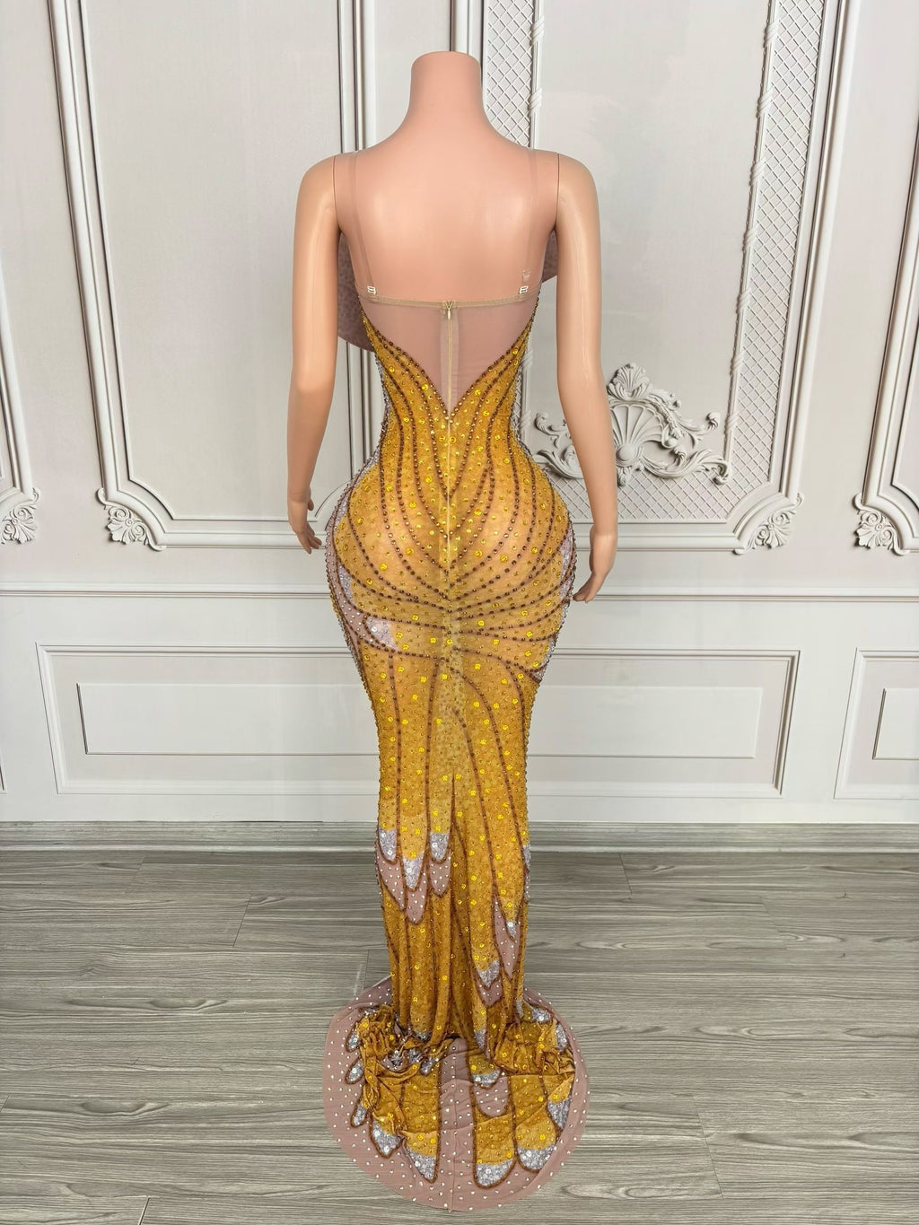 Glittering Butterfly Elegance Gown